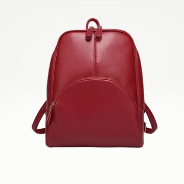 Le Sac à Dos en Cuir Rouge pour Femme