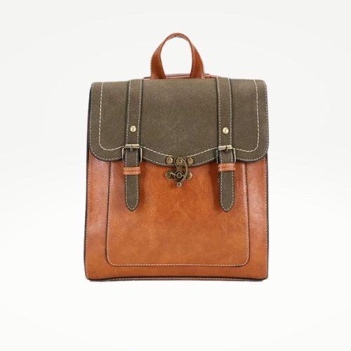 Le Sac à Dos pour Femme en Cuir Camel